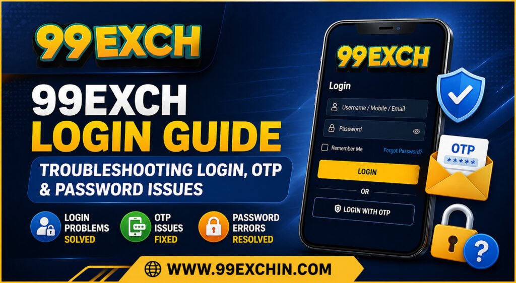 99exch Login Guide — Troubleshooting Login, OTP & Password Issues