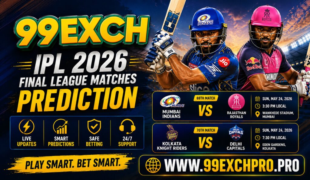 99Exch IPL 2026 Playoff Prediction Final League Matches Analysis