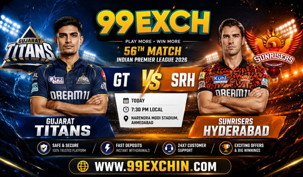 99exch Match 56 Prediction GT vs SRH IPL 2026