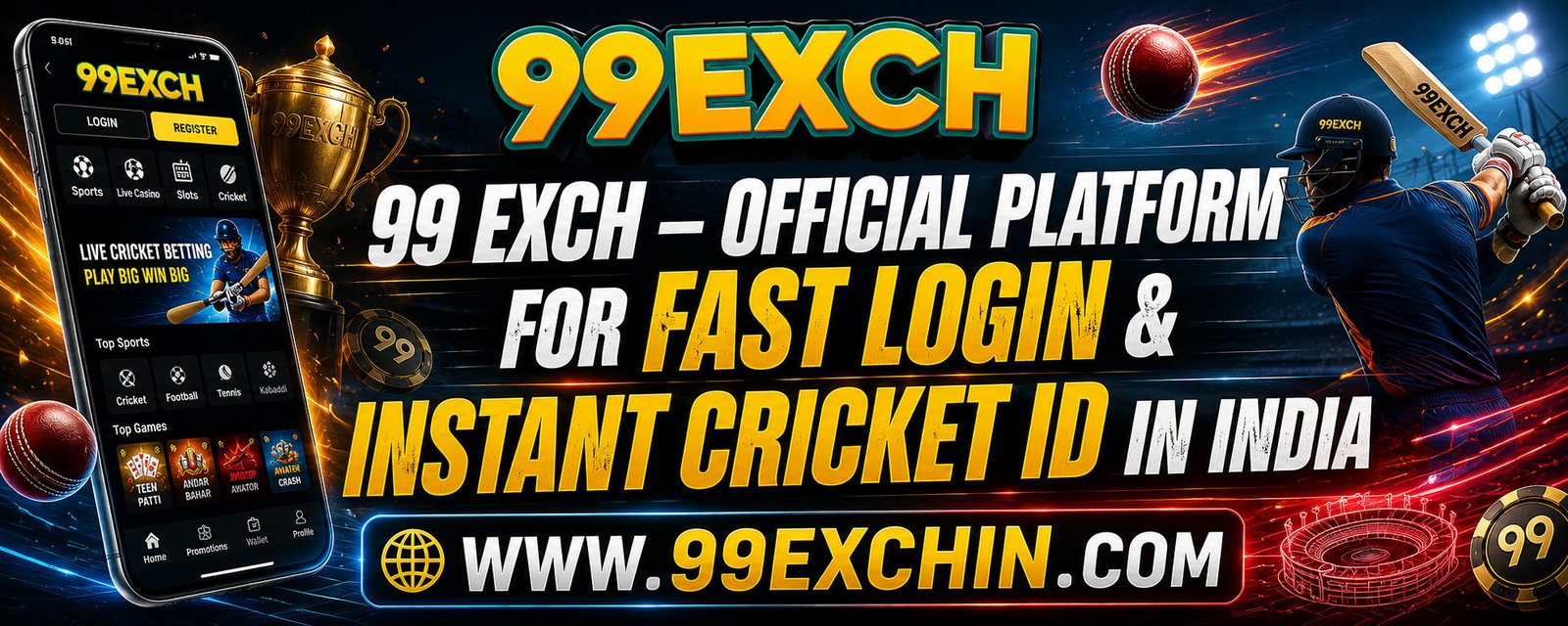 99exch – Official Platform for Fast Login & Instant Cricket ID in India