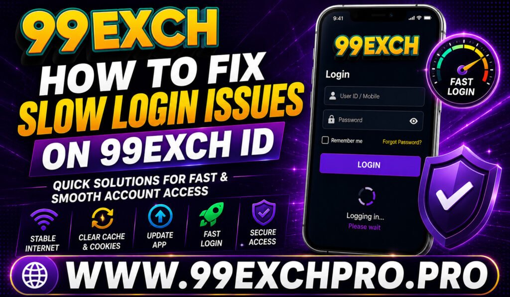 How to Fix Slow Login Issues on 99exch ID